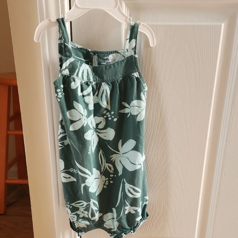 Carter's Baby Romper And Dress Green 24 Months